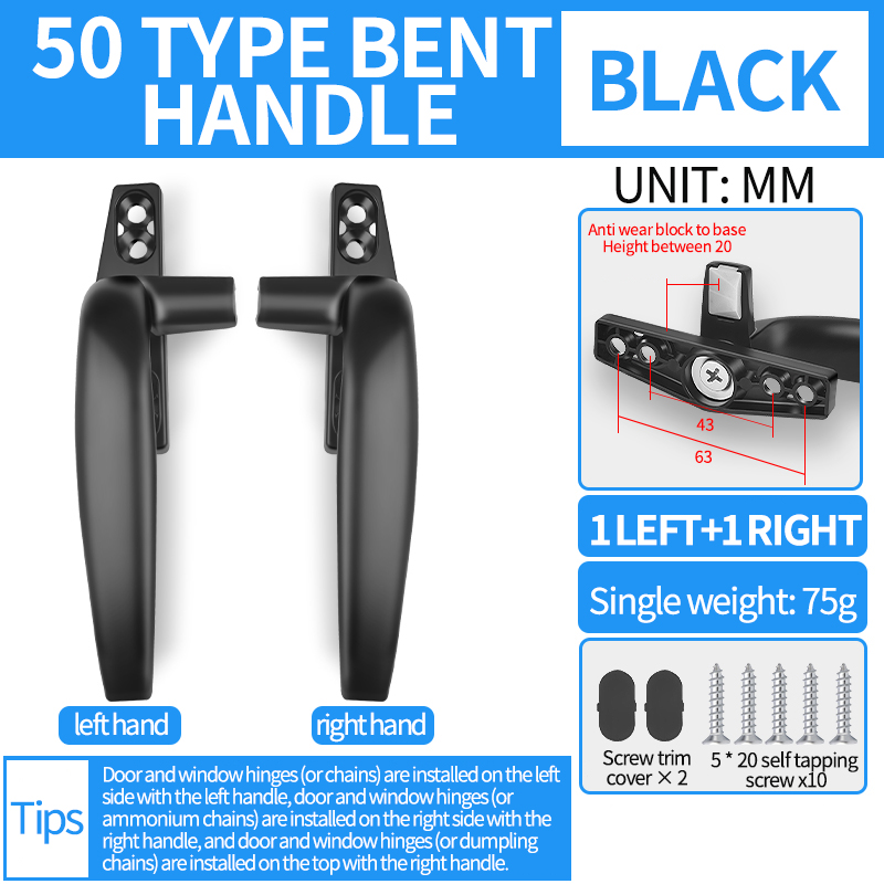 Vindueshåndtag i aluminiumslegering med låse, nøglelåsning med låse, børnesikkerhedsdørhåndtag, skydevindueshåndtag til vinduer: Elfenben