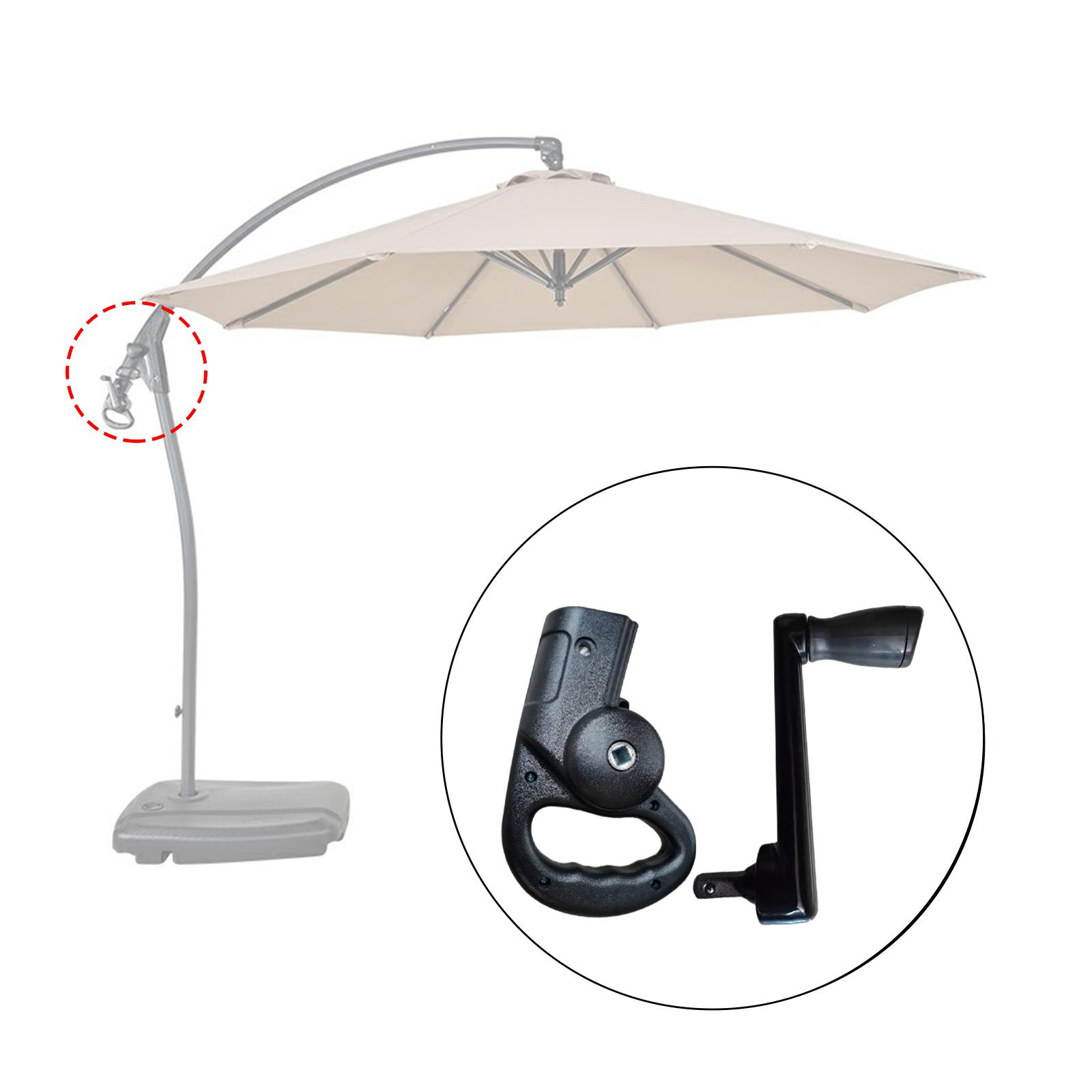 Sonnenschirm Kurbel griff Zubehör verstellbar Beruf Ell langlebig für Strand, Garten, Balkon und Sonnenschirm