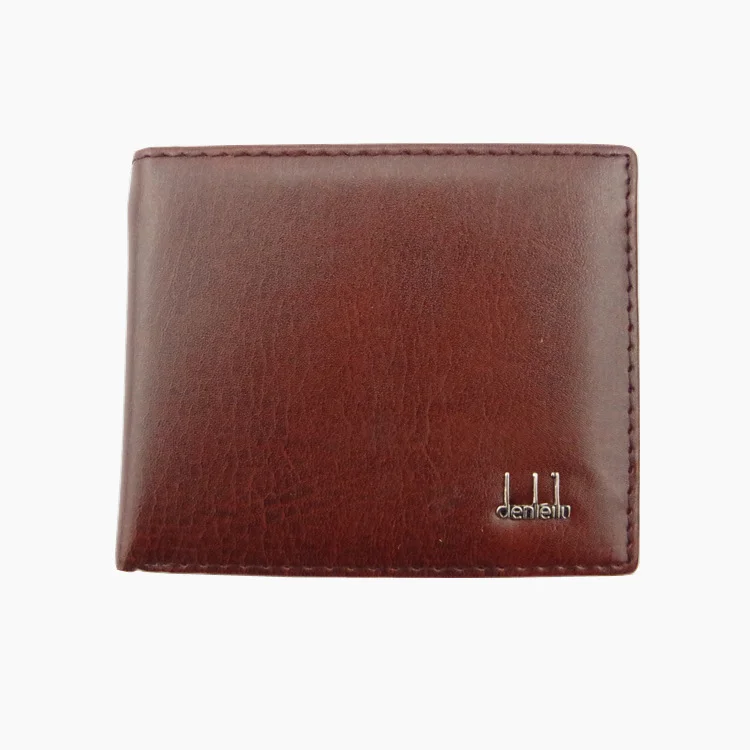 Men Business Bifold Wallet Men's PU Leather Credit ID Card Holder Case Solid Purse Pockets Bags carteira portfel cartera hombre: Blue