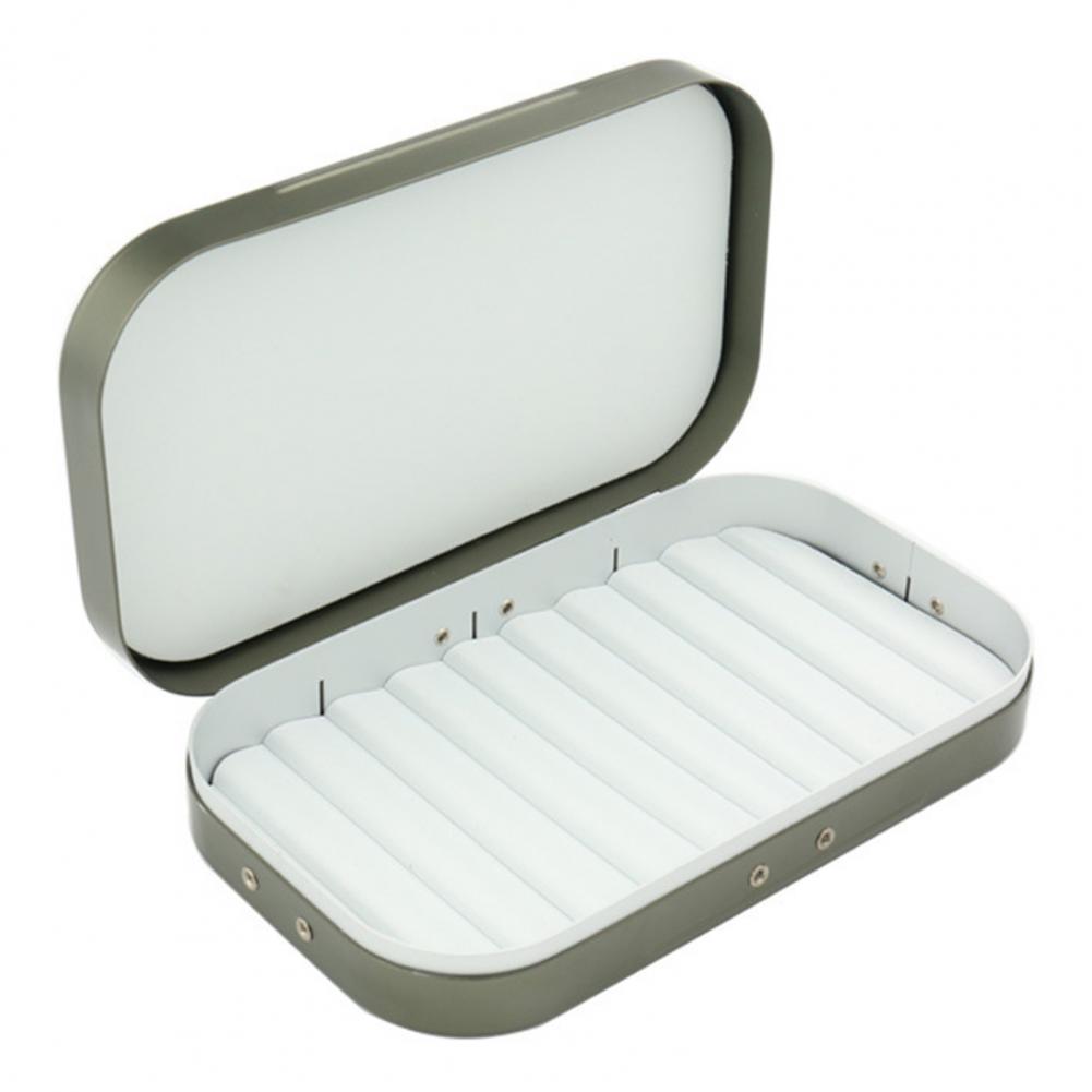 Clamshell Lure Hook Box Easy Using Convenient Fishing Bait Box High Hardness Fishing Tackle Box Sea Fishing Accessory: Grey