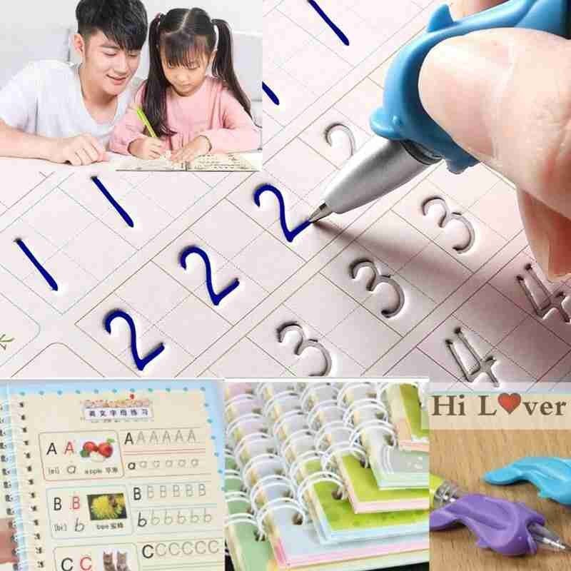 Schrijven Stickers Groef Schrift Voorschoolse Kleuterschool Harde Pen Praktijk Handschrift Scrabble Letters Kalligrafische Brief