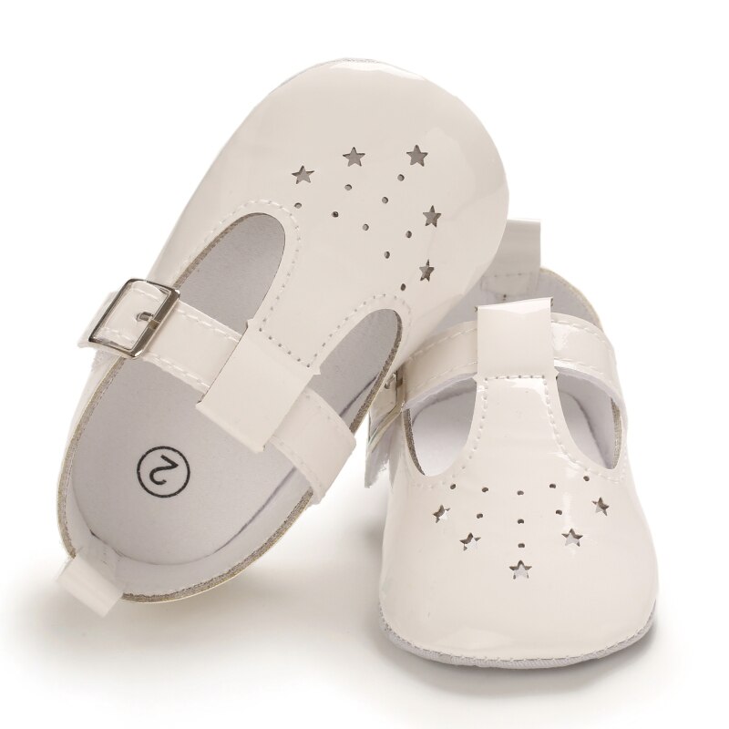 Zapatos de dibujos animados para bebés, calzado antideslizante con fondo suave de polipiel, para primeros pasos de 0 a 18 meses, primavera y otoño