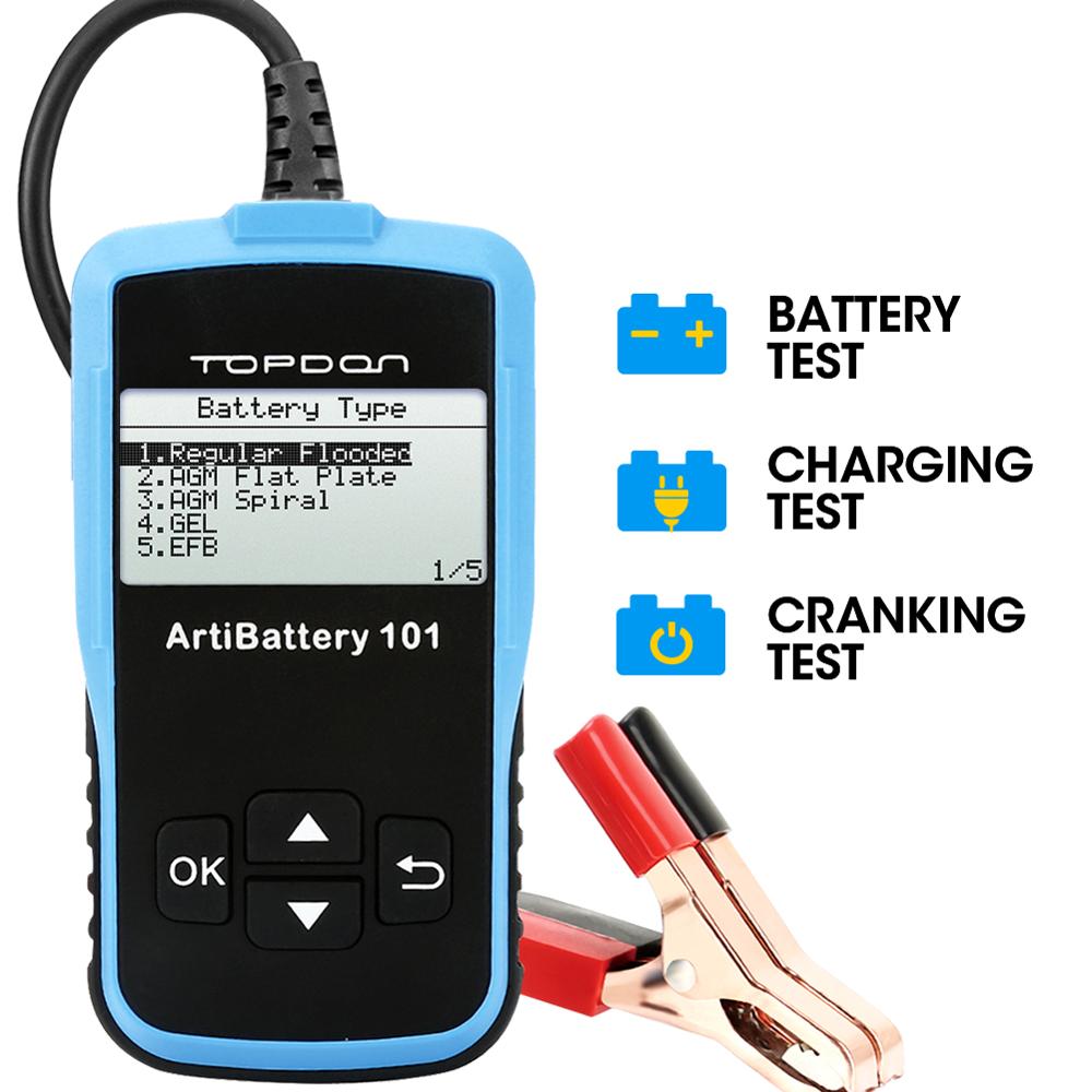 Topdon AB101/Artibattery 101 Car Battery Tester/Analyzer 