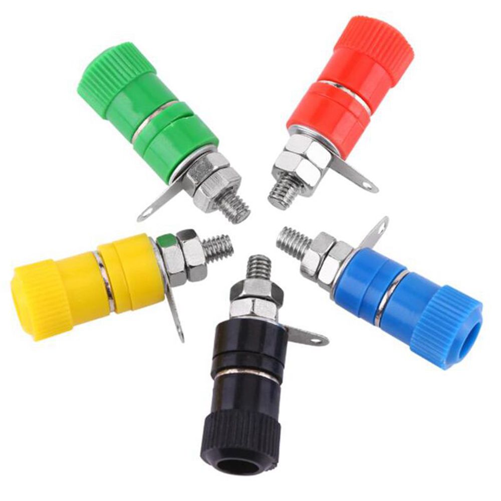 5 Stks/partij Terminal Blokken JS-910B 4 Mm Versterker Terminal Connector Bericht Banana Plug Jack Mount