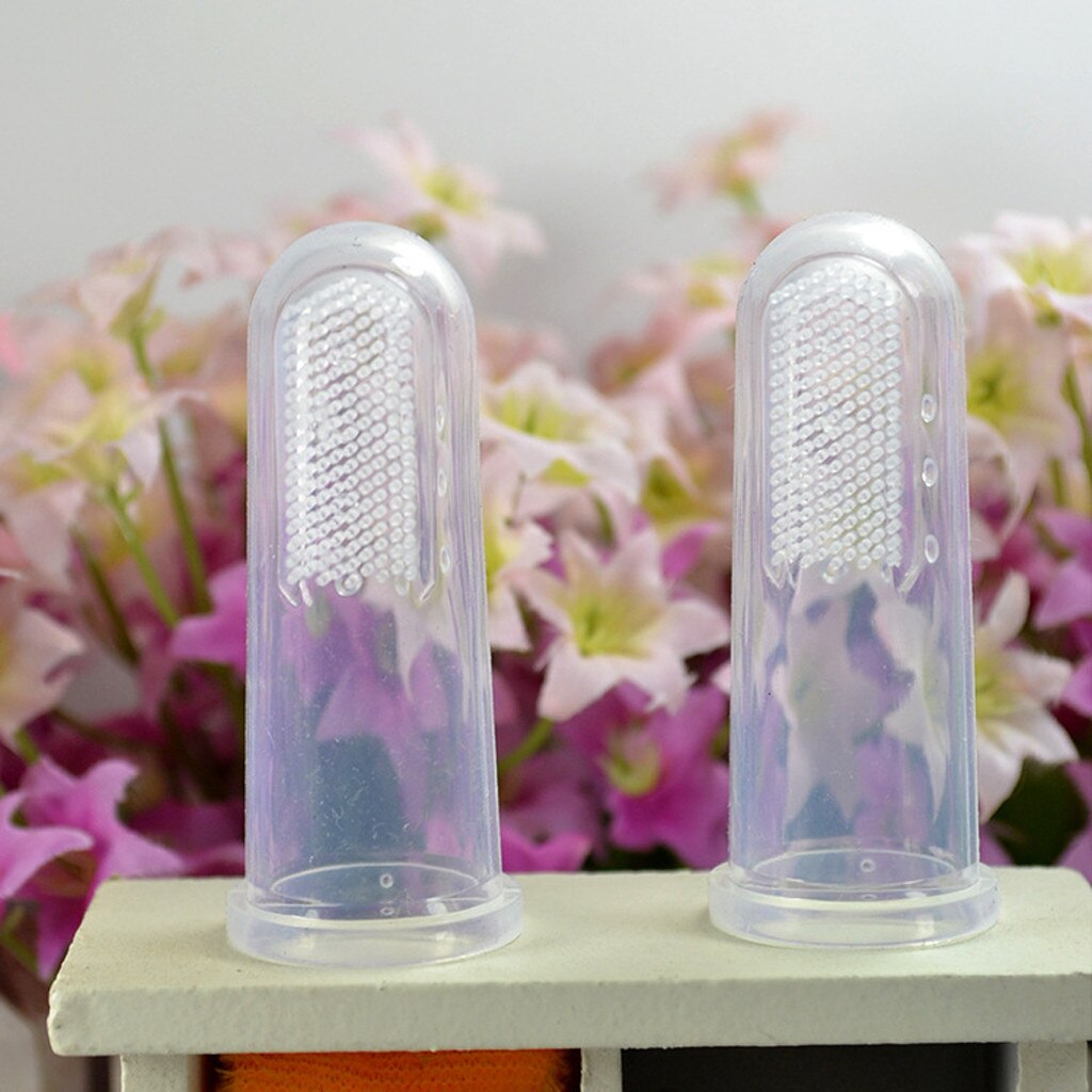 Brosse à dents en Silicone souple et transparent pour bébé, 20 pièces