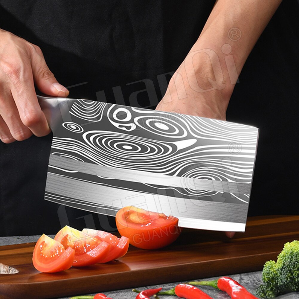 Kitchen Knives Razor Sharp Slicing Meat Chopping Knife Butcher Knife 5Cr15 Stainless Steel Cleaver Traditional Cooking Knives