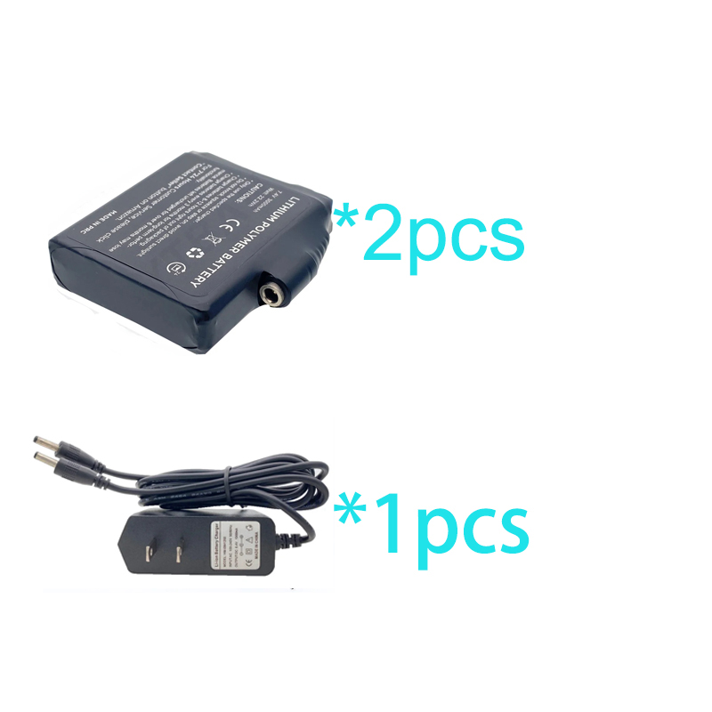 Gloves Battery 7.4V 3000mah Polymer Lithium Battery for Heating Vest, Socks, Winter Antifreeze Heating Battery: GRAY