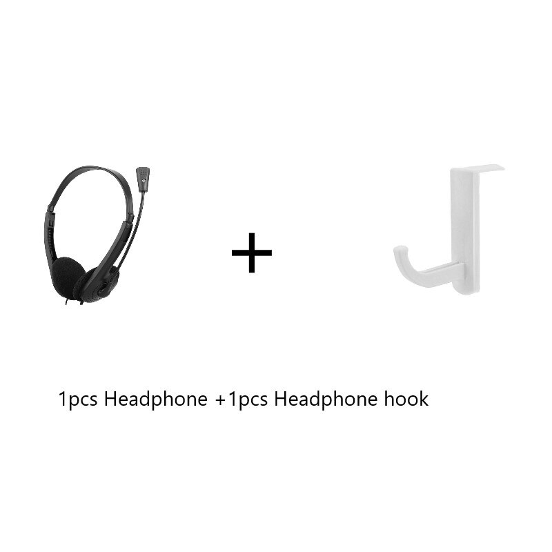 3.5mm Wired Stereo Headset Noise Cancelling Earphone With Microphone Adjustable For Computer Laptop For Laptop Customer Service: 03
