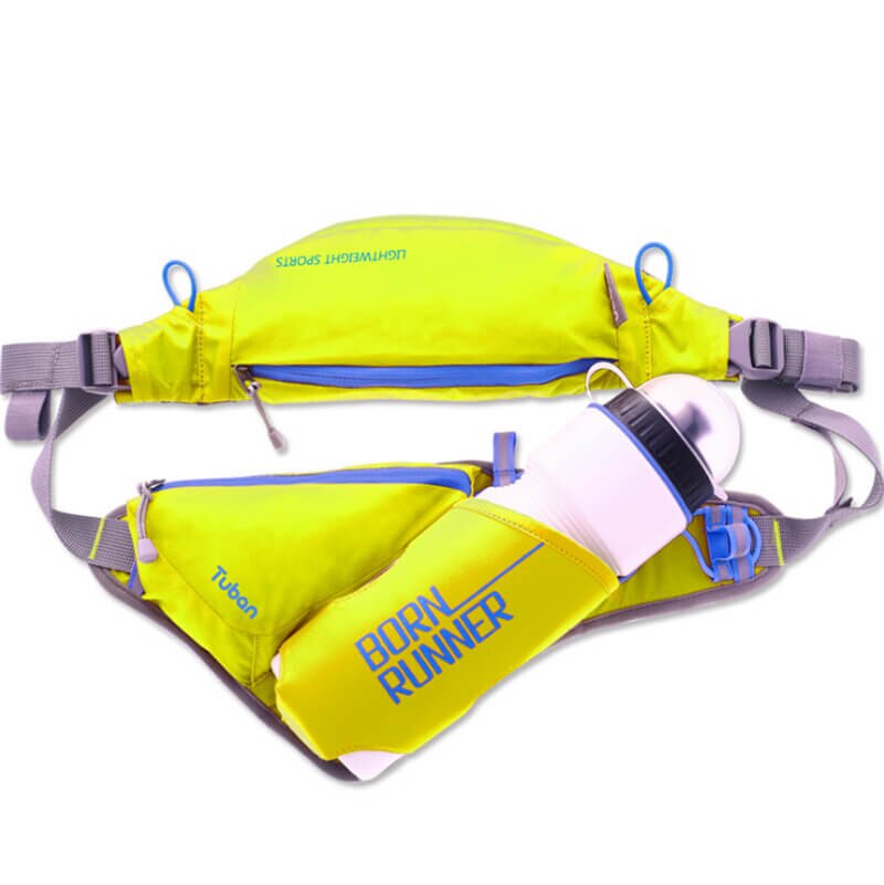 Tuban outdoor heuptas wandelen hardlopen waterkoker zakken sport trekking schoudertas opbergruimte: Groene kleur