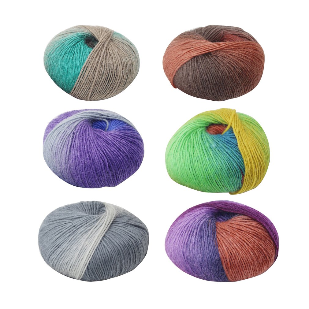 1 rulle blødt uld hæklet babygarn babystrik uldgarn flerfarvet håndstrikkegarn til strikning tørklæde sweater