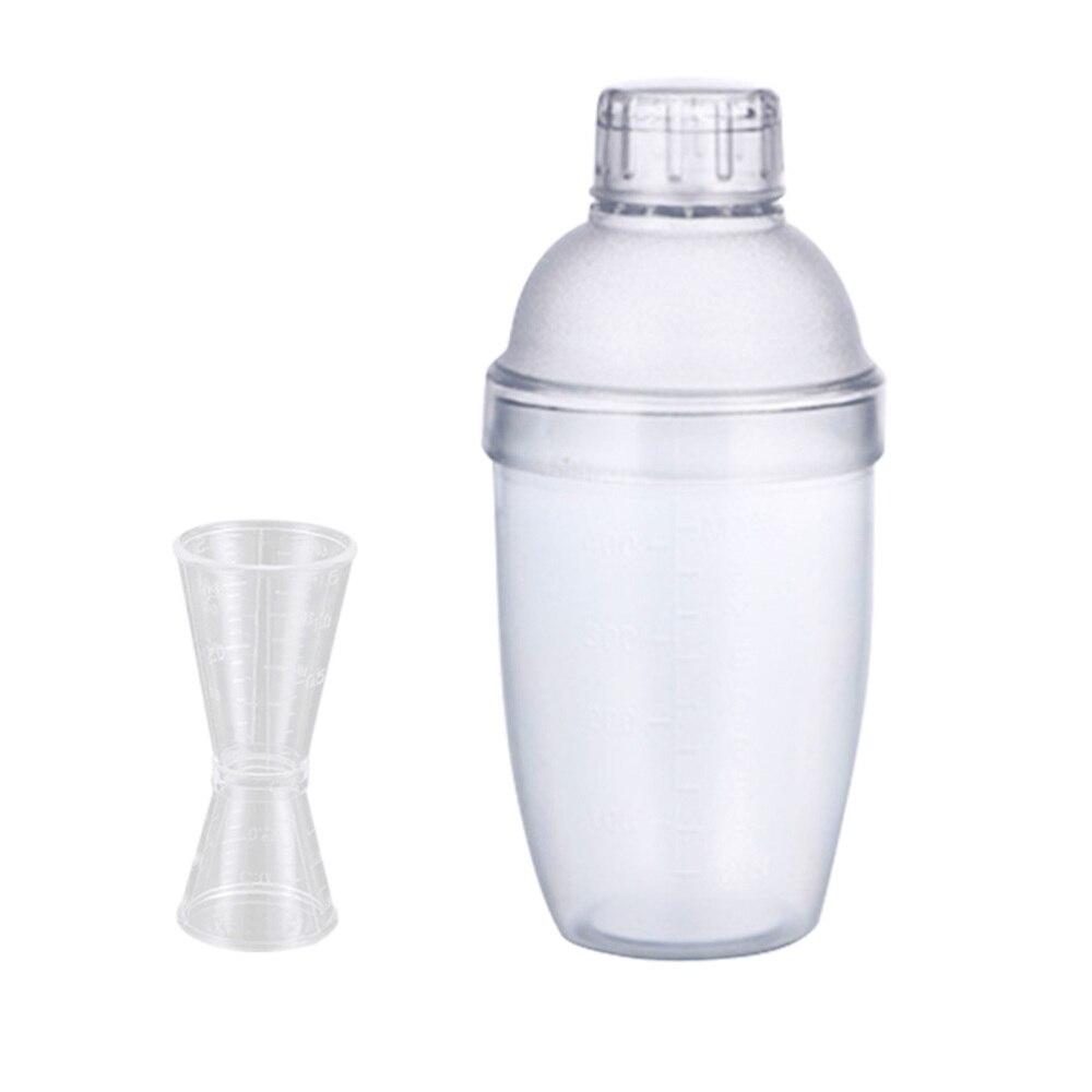 2 Stuks Mixer Cup Pc Hars Transparante Pot Hand Schudden Cup Cocktail Shaker Clear Bar Shaker Thee Cup Shaker Met zeef Een