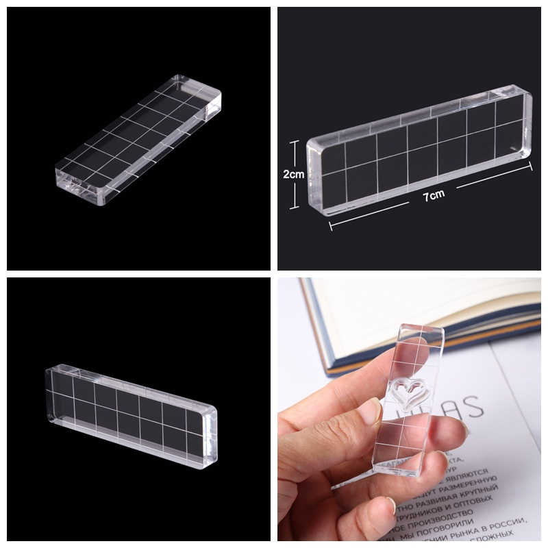 Clear Acrylic Stamp Block DIY Silicone Seals Scrapbooking / Card Making Stamping Handmade Tool: TT281
