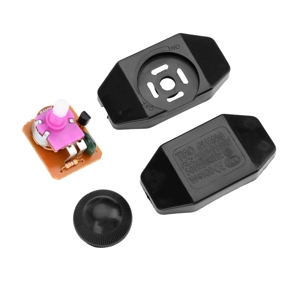 led dimmer schakelaar verstelbare controller knop 220v lampdimmer snoer schakelaar plug in tafel vloerlamp dimmen uit