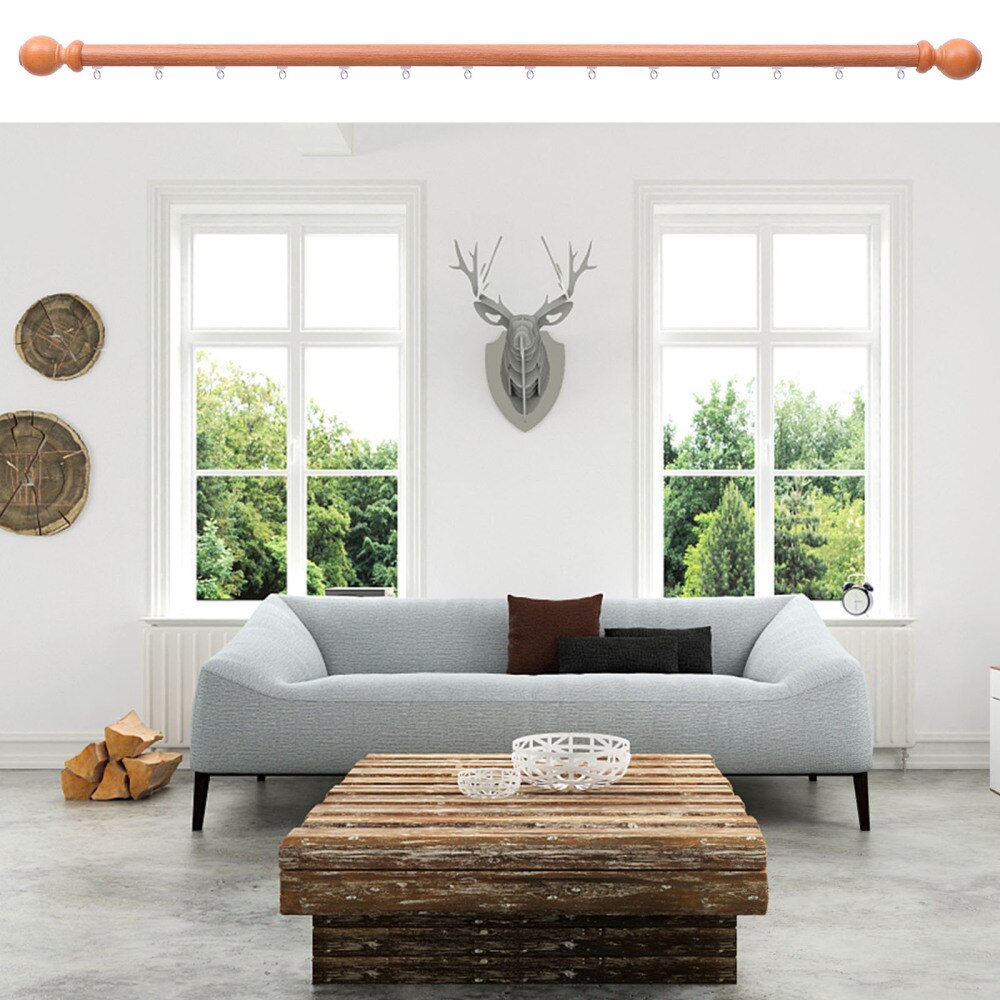 1 Pc Single Curtain Rod Curtain Pole Home Curtain Rod Mute Curtain Pole for Home