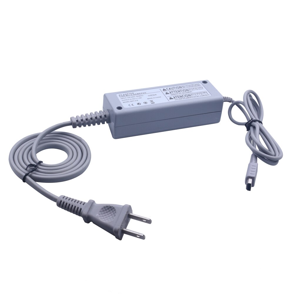 Adaptador de cargador de CA para Nintendo Wii U, controlador de mando, Joystick, fuente de alimentación de pared para el hogar para WiiU Pad, enchufe de EE. UU./UE,