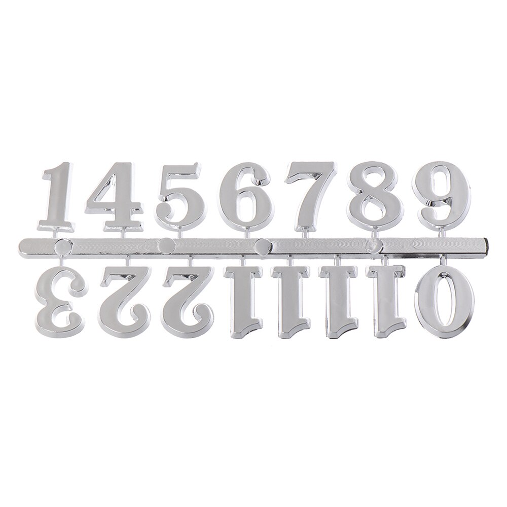 1 Set Quartz Clock Numerals Accessories Arabic Number Roman Numerals Clock Parts Handmade Material Restore Digital Repair Tools: GRAY