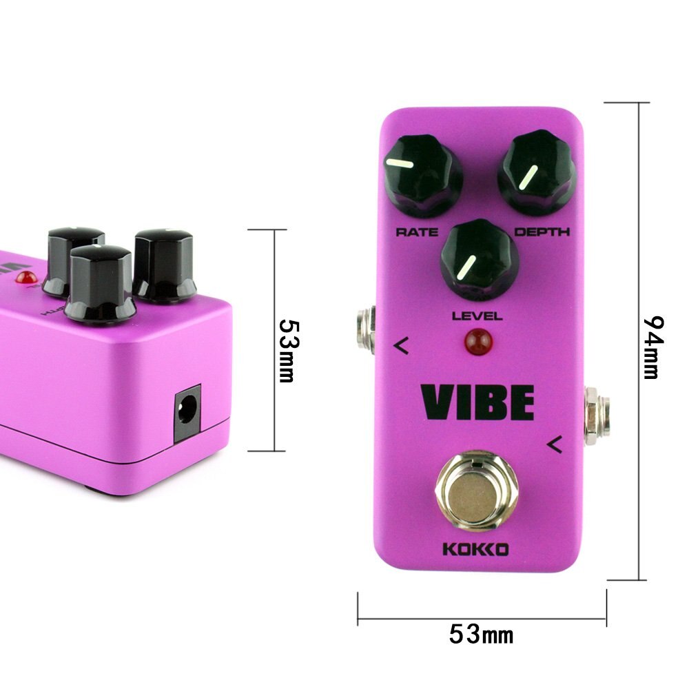 KOKKO FUV2 VIBE Mini Electric Guitar Effect Pedal Analog Rotary Speaker Guitar Effect Full Metal Shell True Bypass
