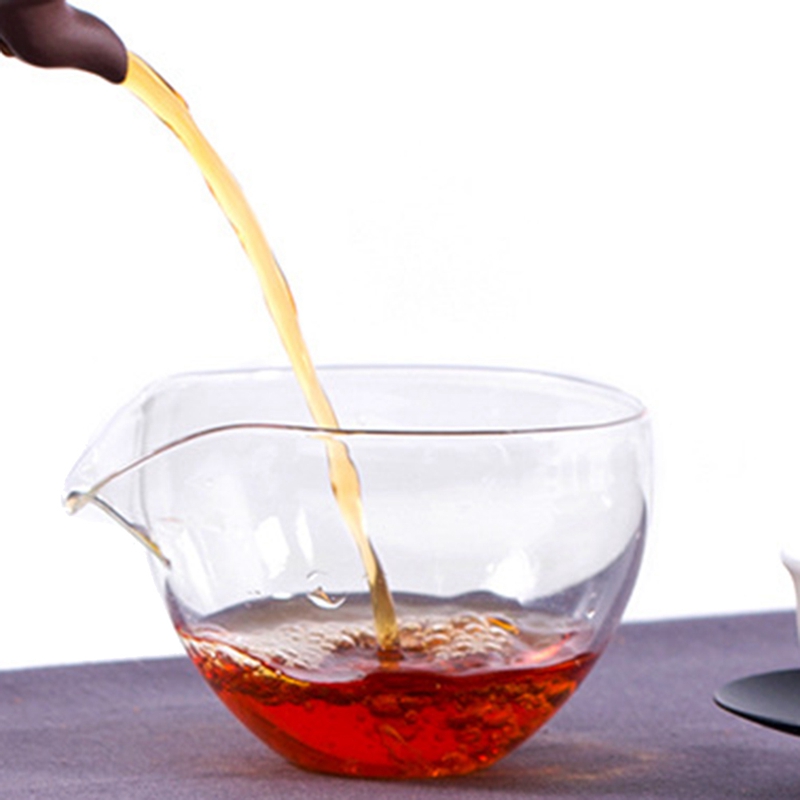 Transparent Glass Fair Cup Heat-Resistant Glass Tea Sea Bubble Tea Uniform Cup Transparent Kung Fu Tea Set