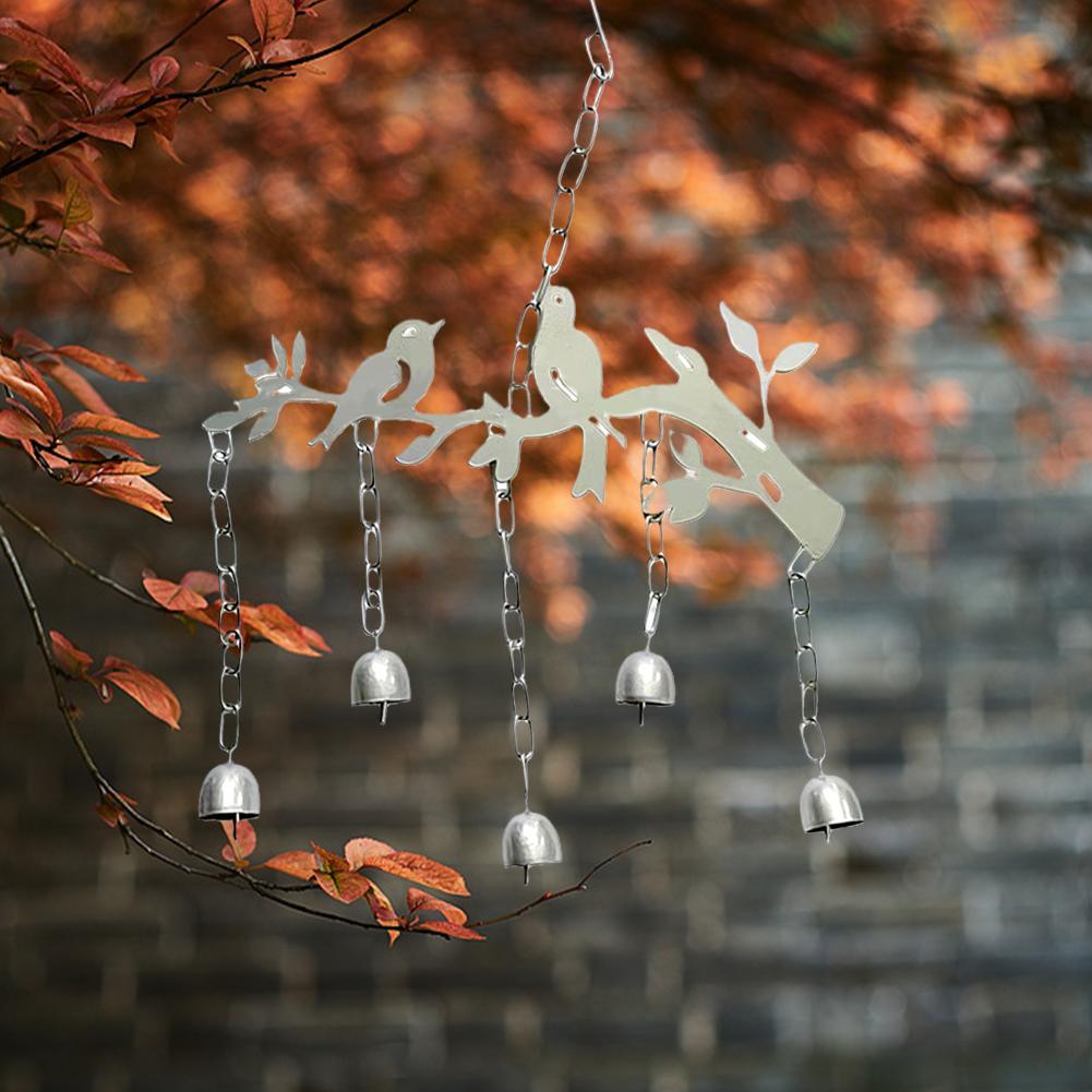 Birds Bells Wind Chime Metal Wind Chime Two Birds Garden Wind Chime Cross-border Decorative Garden Garden Wind Chimes