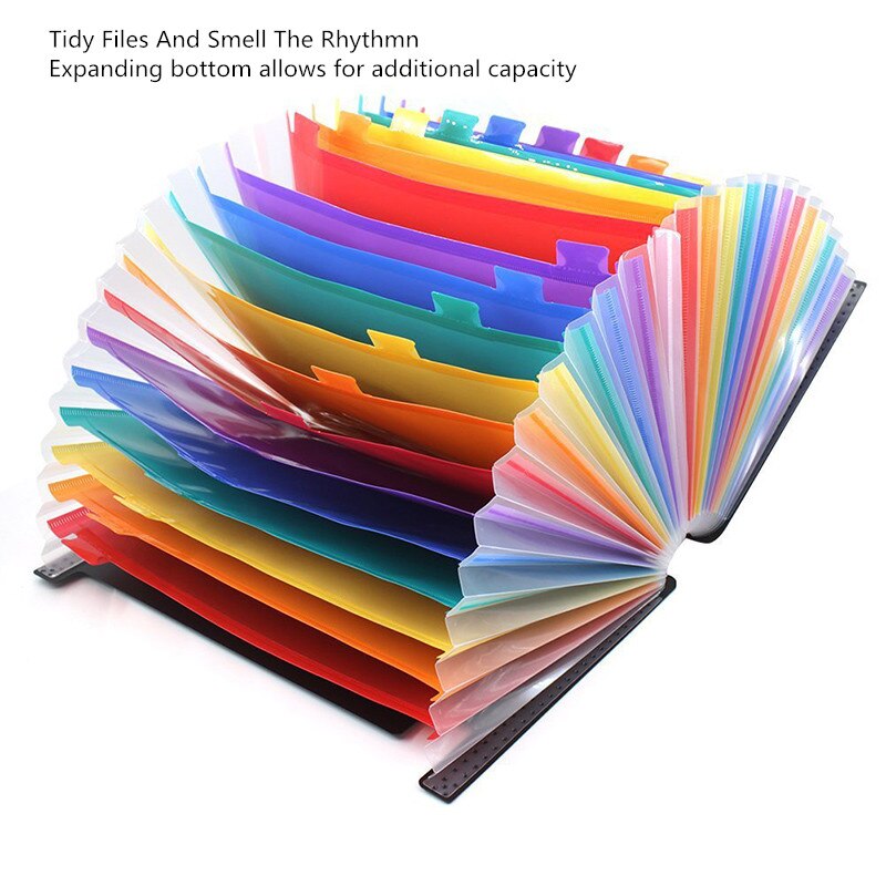 File Folder Pockets for Document Bag Organizer Holder Desk Paper School Office Stationery A4 Expanding Accessories Products