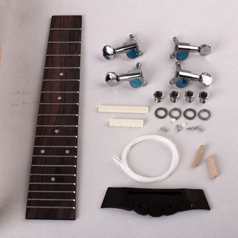 23 Inch Unfinished Ukulele Diy Kit 4 Strings Guitar Handwork Kit Make Your Own Ukulele For Handwork Painting