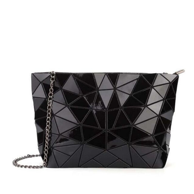sac a main Bao Tassen Voor Vrouwen Fashoin Top-Handvat Tassen Hologram Schoudertas Tote Kleine Keten crossbody Tassen bolso mujer: Chain black