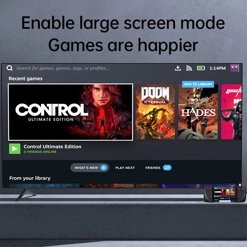Stacja dokująca Typec Five in One Hub Hdmi4K obsługuje PD Odpowiednia do komputerowego przełącznika Steam z portem kabla sieciowego