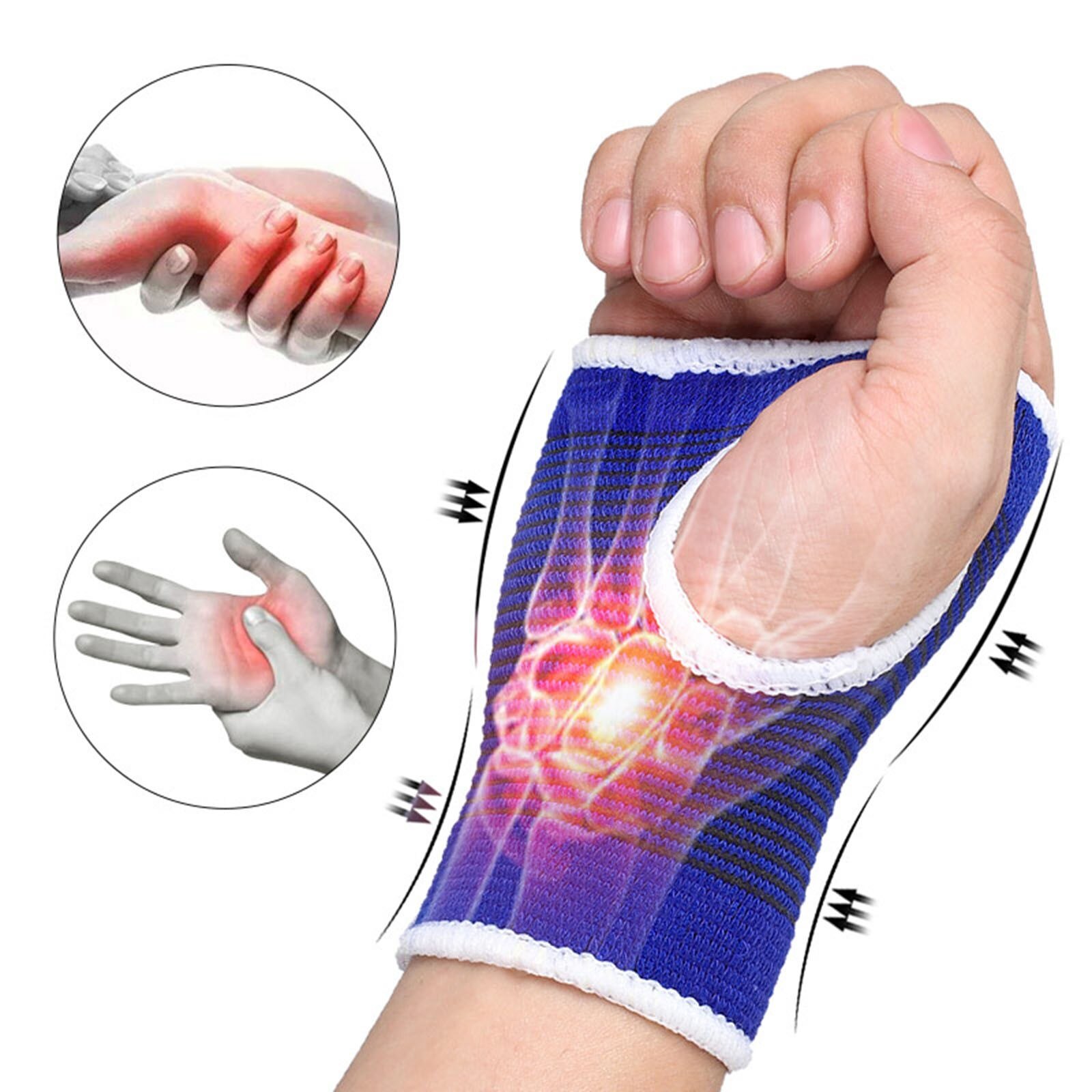 Support Wrist Gloves Hand Palm Gear Protector Elastic Brace Gym Sports Glove