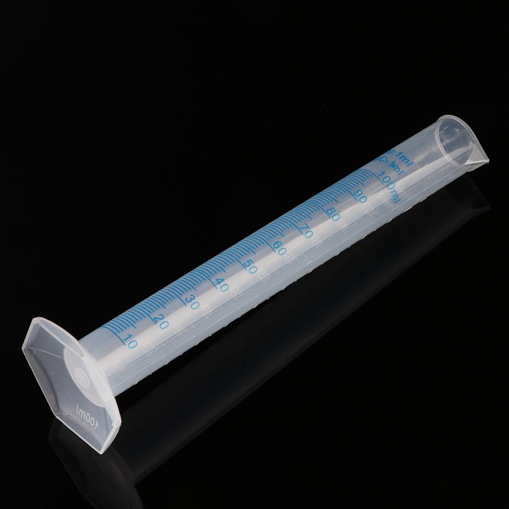 100mL Measuring Cylinder Laboratory Graduated Liquid Trial Test Tube Jar Tool