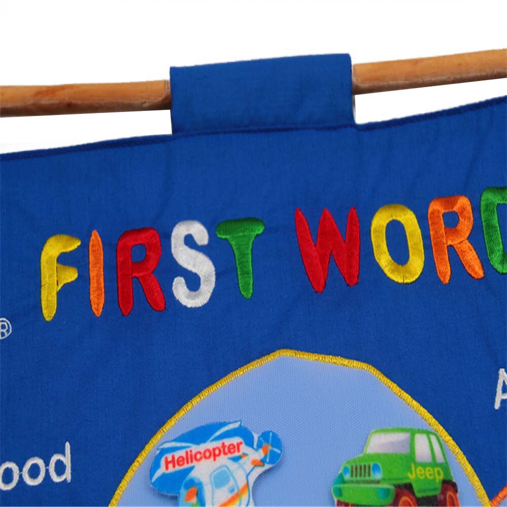 Kindergarten Infant Teaching Aid Educational Toy Cloth Learning English Letter Weather Date Season Calendar Teaching Tool