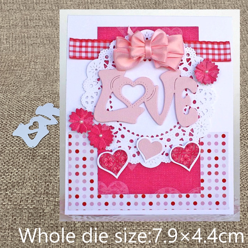 Craft Metal Cutting Die die cuts LOVE word decoration scrapbooking Album Paper Card Craft Embossing die cuts