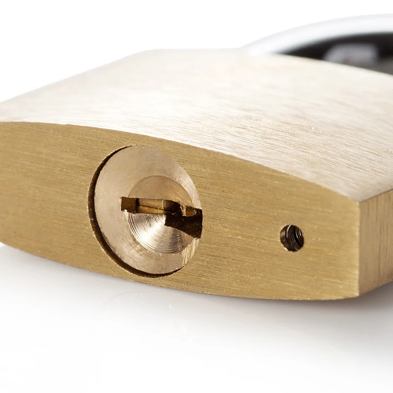 Mini Copper Case Drawer Lock Suitcase Key Padlock Backpack Jewelry Box Cabinet Lock Strap with 3 Keys