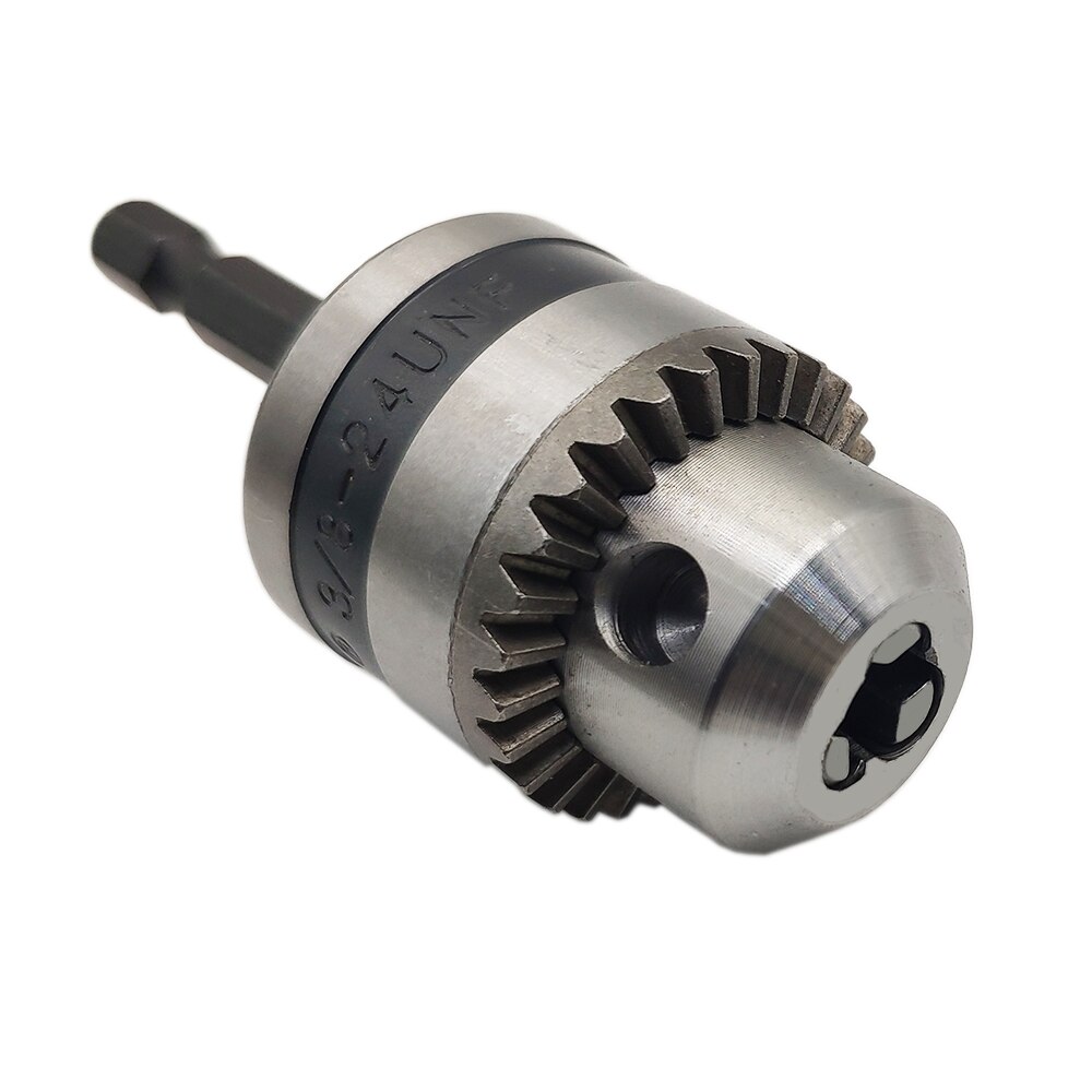 0.6-6mm Precise Drill Chuck Converter 3/8''-24UNF Thread Quick Change Adapter SDS-Plus Shank 1/4" Hex