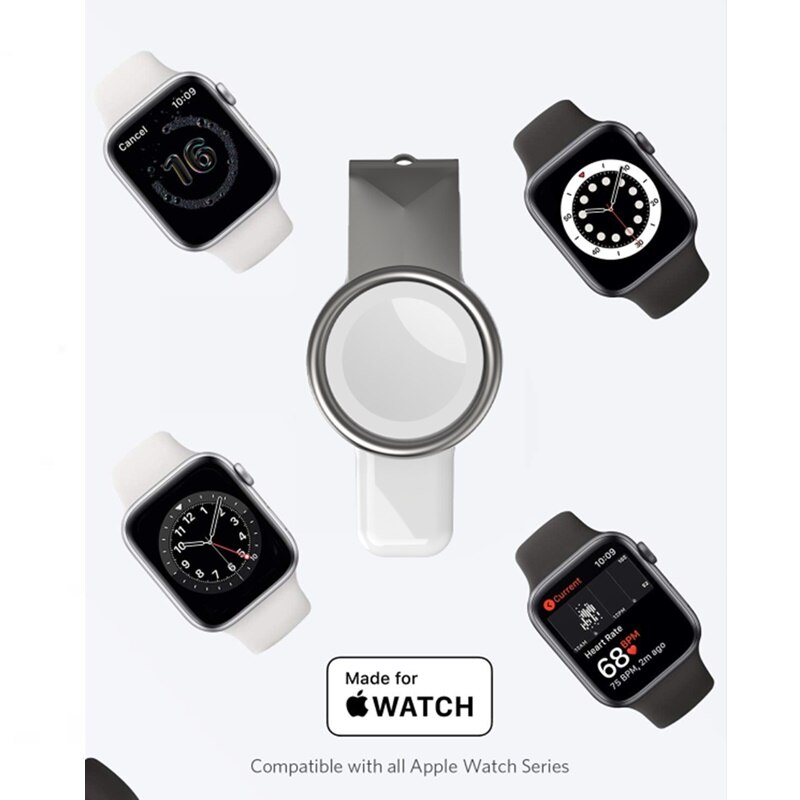 Portable Magnetic Wireless Charger for Apple Watch Fast Qi Wireless Charging Pad Dock Station for iWatch Series 6 5 4 3 2 1 SE