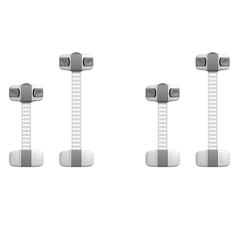 4 Stuks Baby Kastdeur Drawers Koelkast Lock Verstelbare Sloten Veiligheid Koelkast Lock Lade Sloten: Default Title