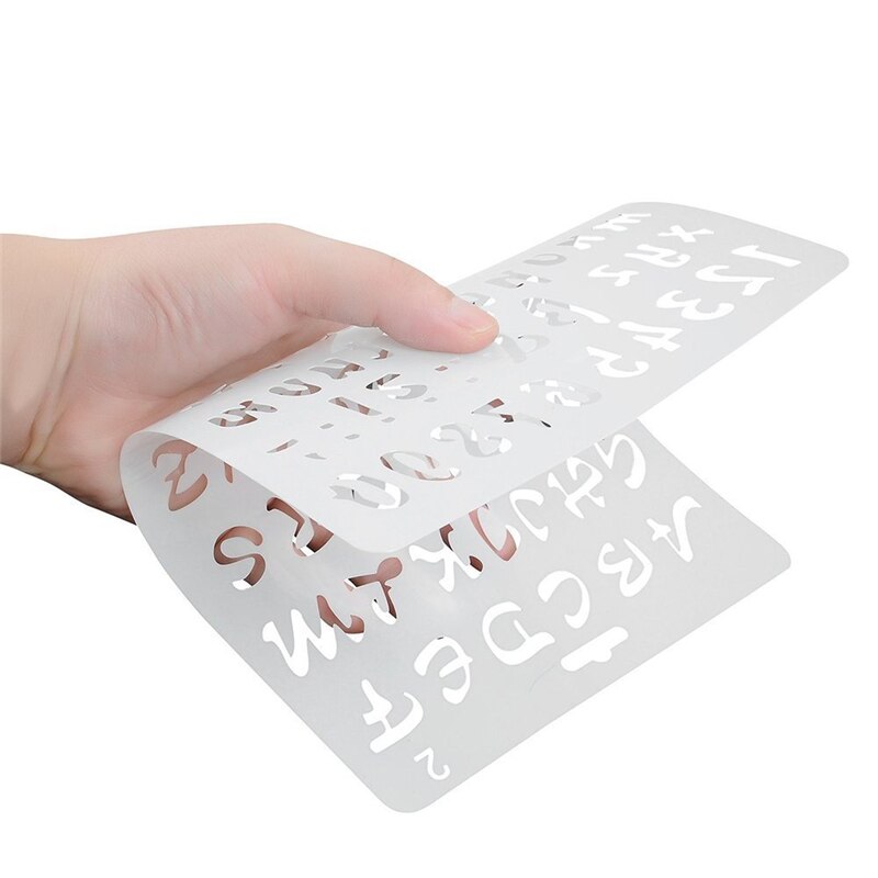 4Pcs/Lot 27cm Alphabet Letters DIY Craft Layering Stencils Painting Scrapbooking Stamping Embossing Album Card Template