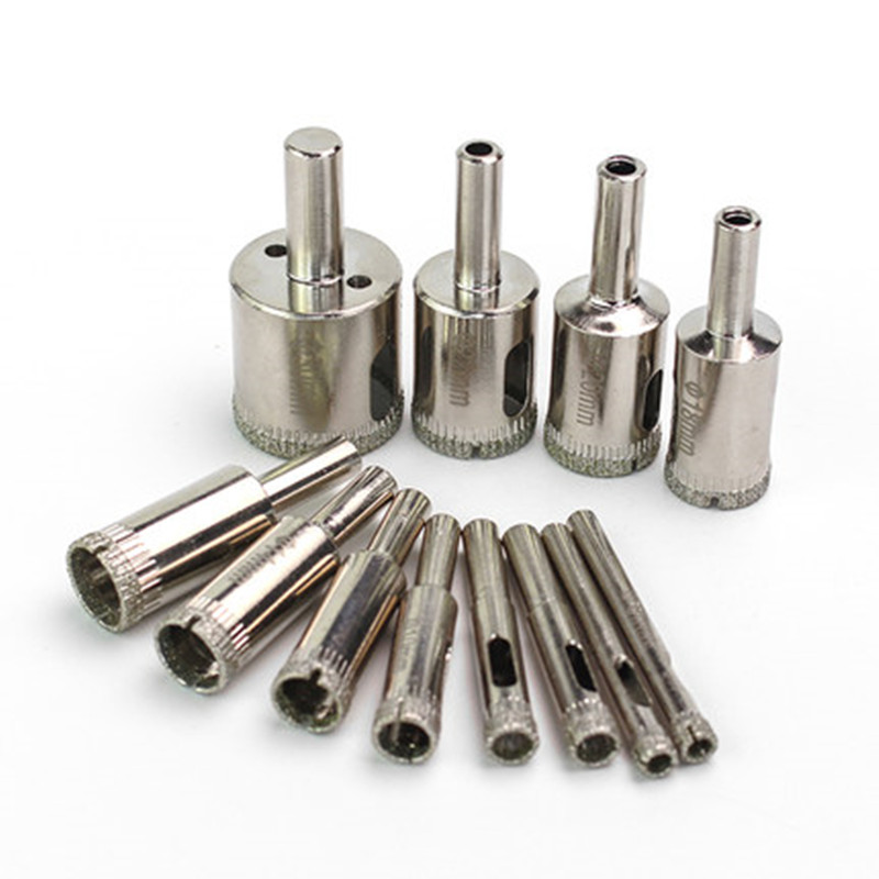 1Pc 6-60Mm Gecoat Diamant Boor Glas Core Hole Saw Voor Keramische Tegels, marmer En Keramische Opening Elektrische Tool