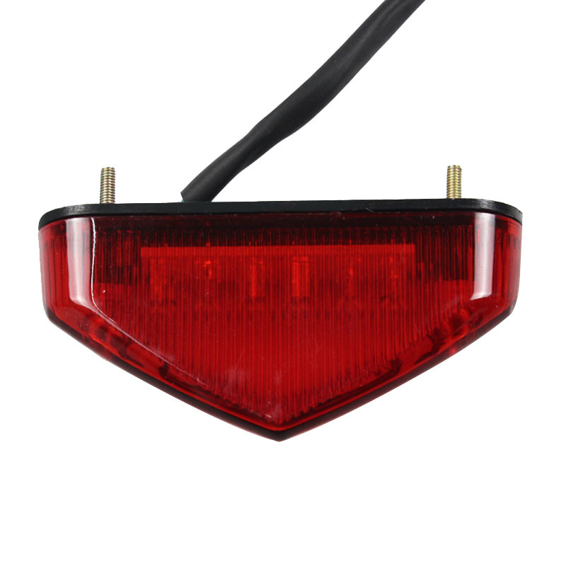 Luz trasera modificada para motocicleta, luz LED de advertencia de freno para vehículo eléctrico, guardabarros pequeño, 1 piezas, novedad de 2023: Rojo