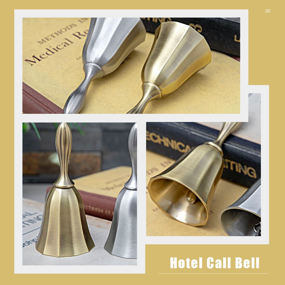 Call Bell Desktop Zinc Alloy Bell Metal Bell for Bar Restaurant Hand Bell Bell for Restaurant Kitchen Desktop