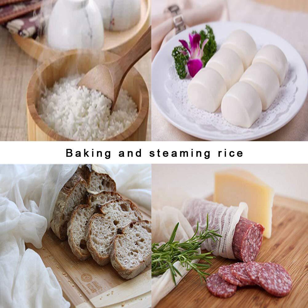 Ultra-Fijne Katoenen Kaas Gaas Ongebleekt Kaasdoek Is Beste Voor Koken Eten Kaas Doek Maken Moer Melk Zak filter Wijn Mak