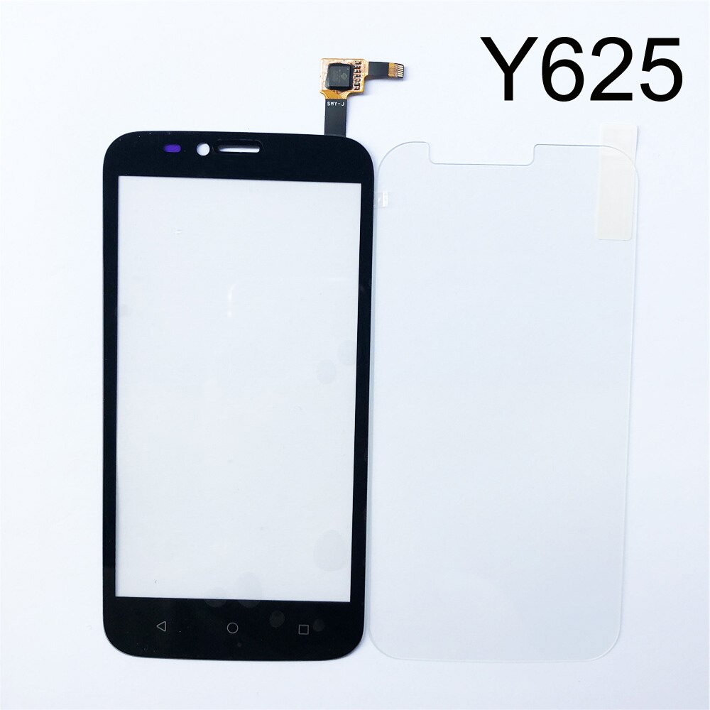 Touch Glass For Huawei Ascend Y530 Y540 Y541 Y560 Y625 Touch Screen Digitizer Pane Panel Replacement Free Tempered glass Film: Y625 Black