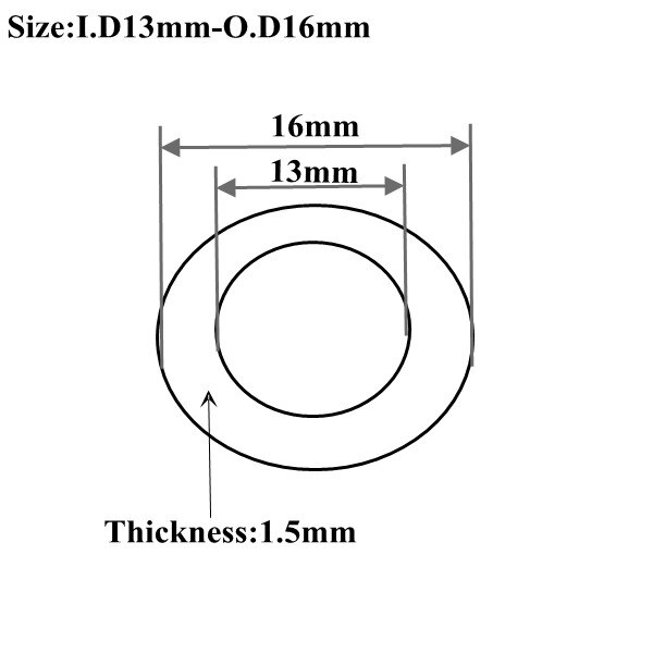 O.D5 ~ 16Mm Zwart Pvc Pijp Tuin Thuis Irrigatie Drip Watering Buis Aquarium Aquarium Harde Buis Waterleiding voor Tuin 50Cm Lange: 13x16mm
