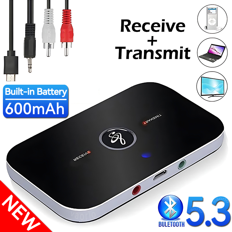 Verbeterde Bluetooth 5.3 Audio Zender Ontvanger RCA 3.5mm AUX Jack USB Dongle Muziek Draadloze Adapter Voor Auto PC TV hoofdtelefoon
