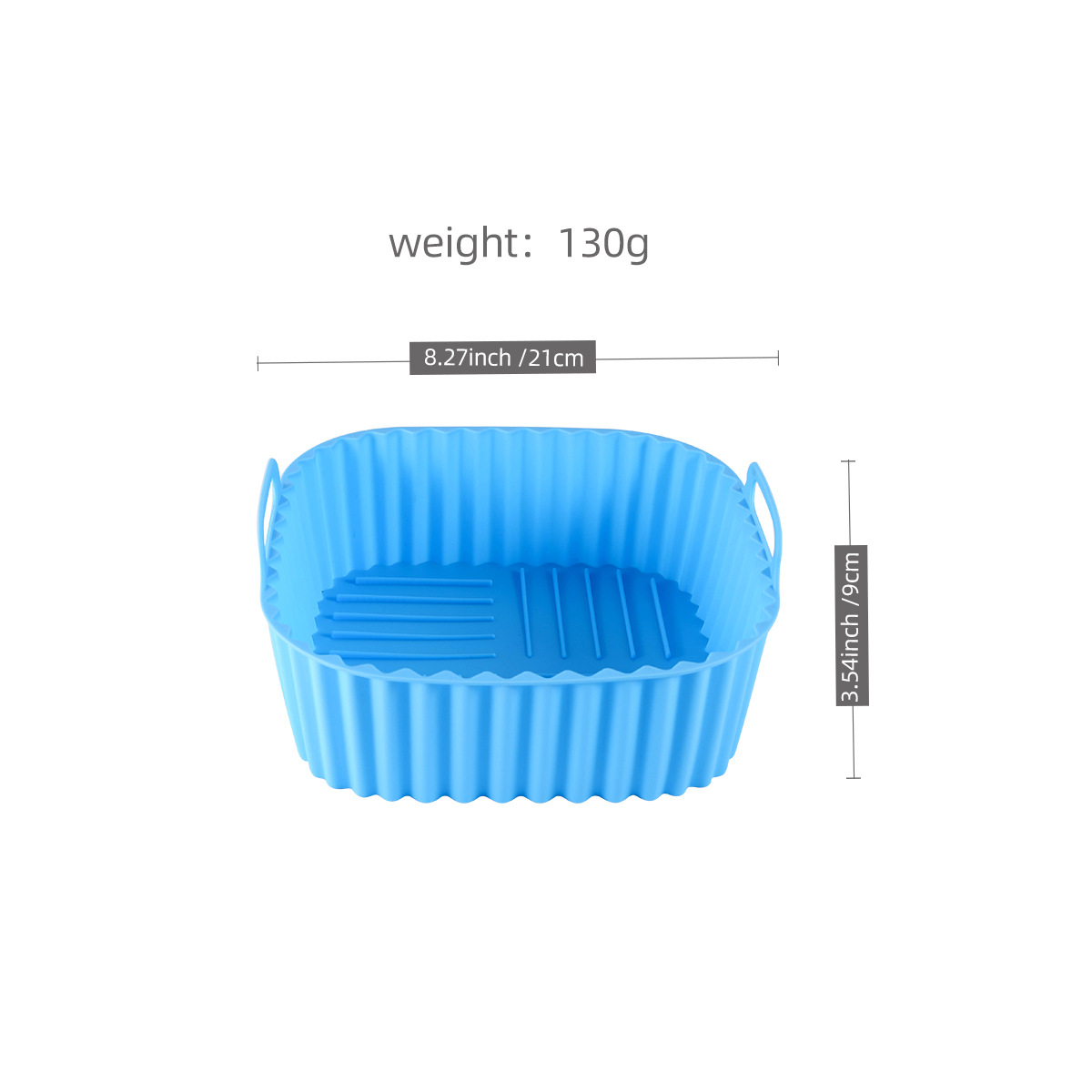 Silicone Multi-color Food Grade Silicone Square Air Fryer Tray for 7QT Air Fryer