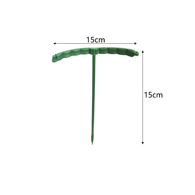 6pc plast plante støtte stabel stativ til blomster halvcirkel drivhus arrangement fastgørelse stang holder frugthave have bonsai værktøj: S 2pc