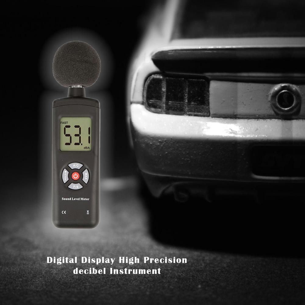 Sound Level Meter Multi-function 30-130dB Mini Sound Level Noise Meters Decibel Meter Logger Noise Audio Detector