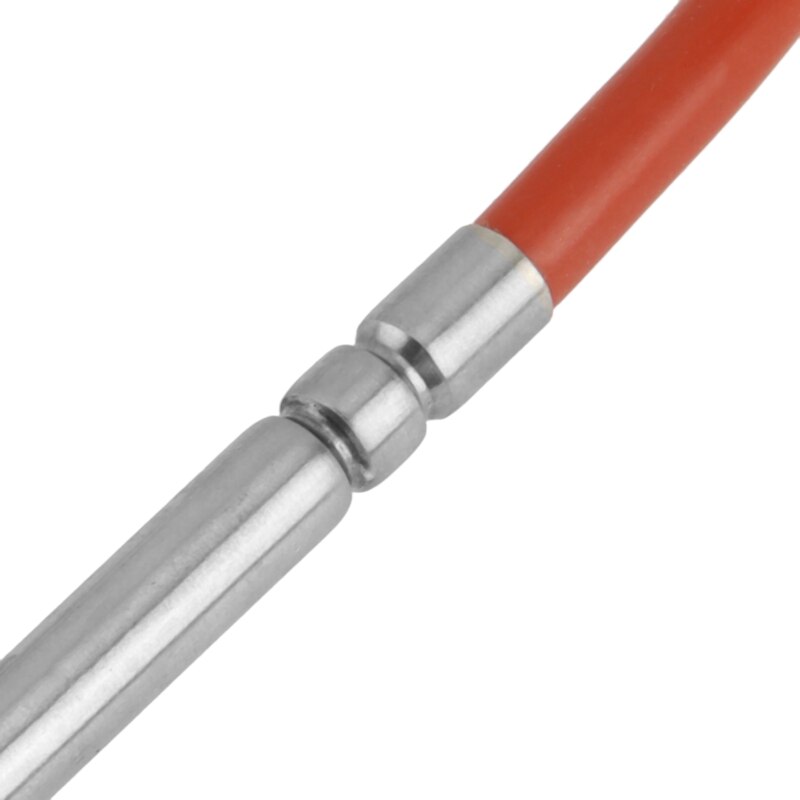 Waterproof PT1000 Temperature Sensor -40-200C Probe DIA 6mm Insert Length 100mm Heat Resistant 2 Wire 1M Silicone Cable