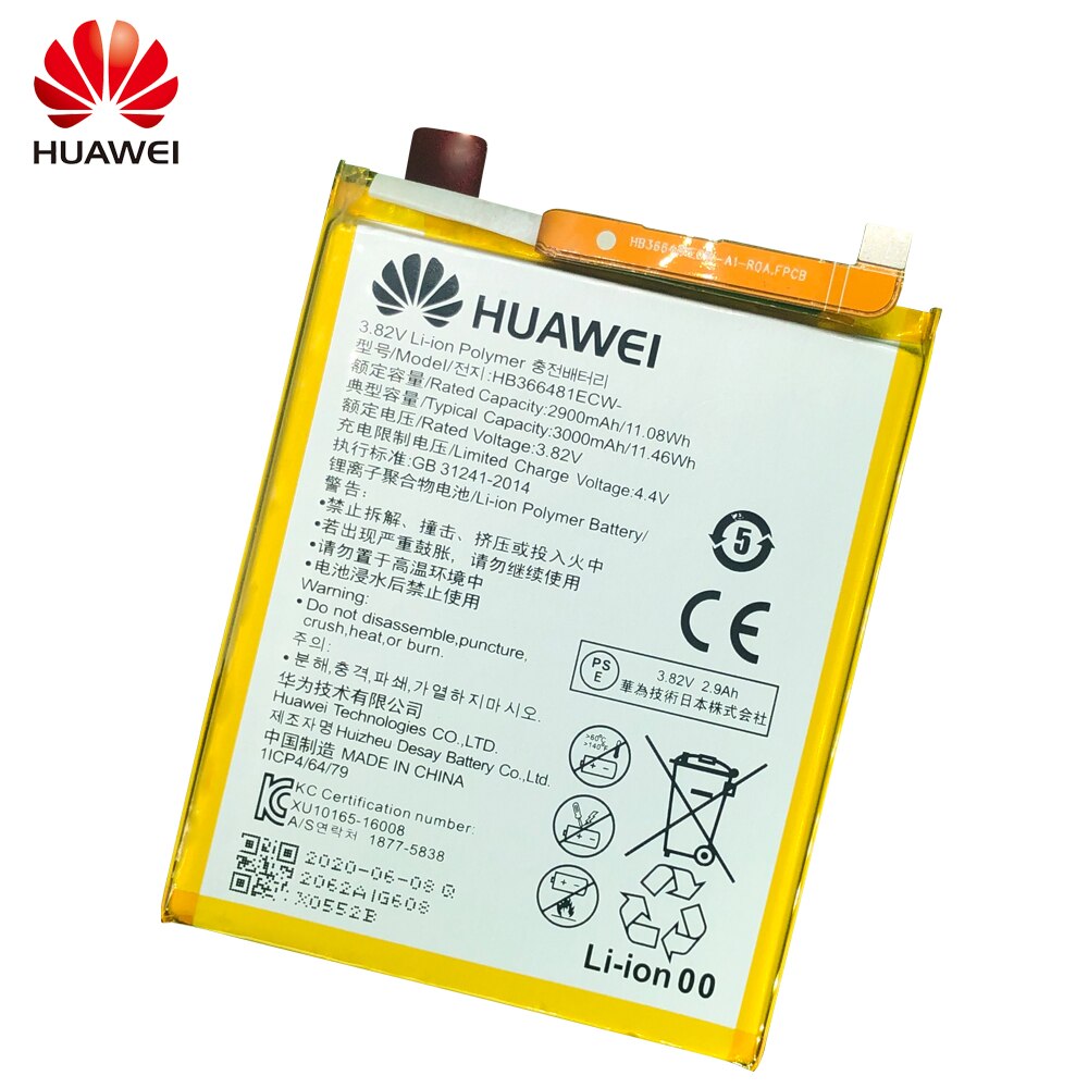 3000mAh HB366481ECW Battery For Huawei GR3 / Honor 8 9 Lite / P8 lite / P9 Lite pra-lx1 pra-la1 PRA-L100 PRA-TL10