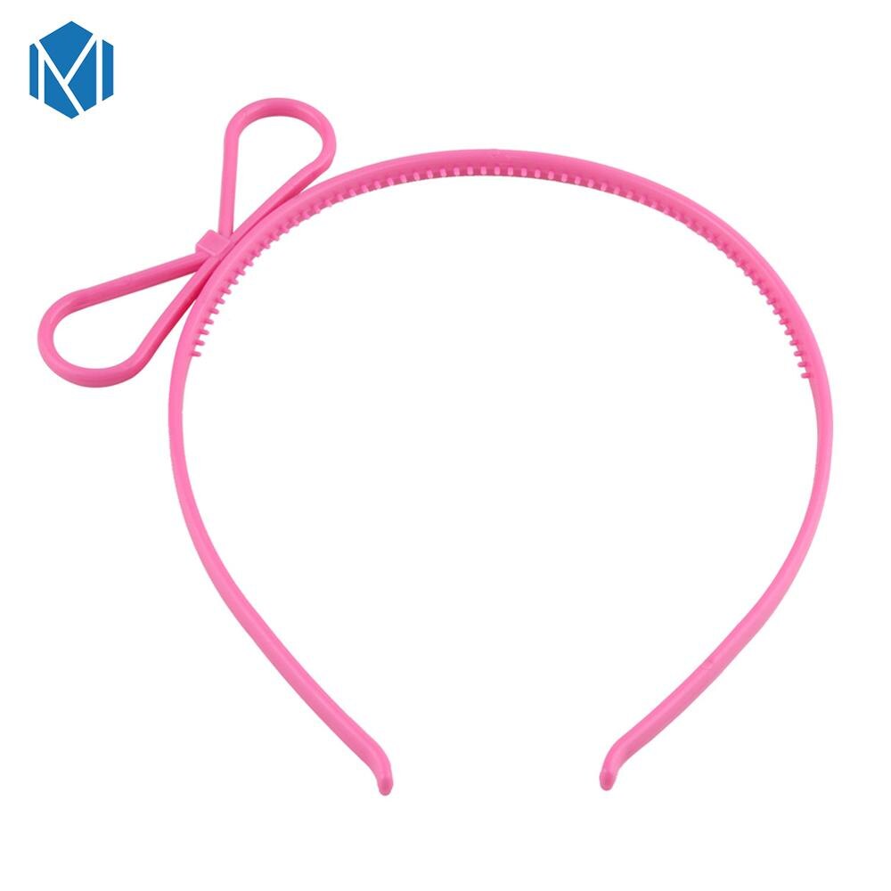 M mism 1 st tjejer katt öron pannband krondiadem prinsessa med plast djur hår band fjäril rosett tillbehör huvudbonad tjej: Bowknot e