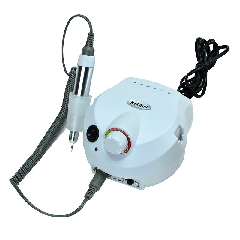 Máquina pulidora eléctrica para uñas, 35000RPM, para manicura y pedicura, taladro potente para salón, máquina a pedales taladro para uñas